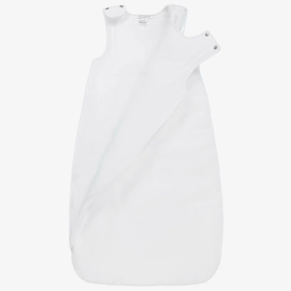 Kissy Kissy White Baby Bear Cub Pima Cotton Sleeping Bag (70cm) Hot