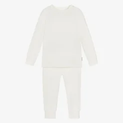 Roarsome White Bamboo Jersey Base Layer Set Hot