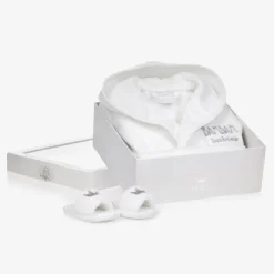 Bam Bam White Bathrobe Baby Gift Set Clearance