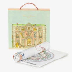 Atelier Choux Paris White Bon Appétit Swaddle (100cm) Clearance