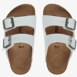 Birkenstock White Buckled Sandals New