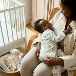 Atelier Choux Paris White Carousel Print Cotton Babygrow Online