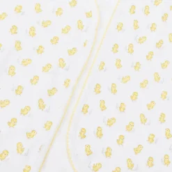 Kissy Kissy White Cheery Chicks Pima Cotton Blanket (73cm) New