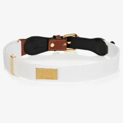 Zaccone White Cotton & Leather Mouse Belt Sale