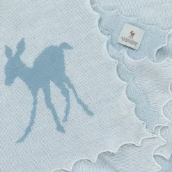 G.H.Hurt amp; Son White Cotton & Blue Wool Baby Gift Set Hot