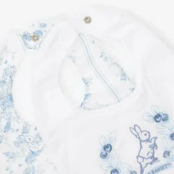 Peter Rabbit™ by Childrensalon White Cotton & Linen Bibs (2 Pack) Discount