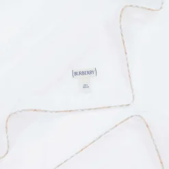 Burberry White Cotton Baby Blanket (100cm) Online