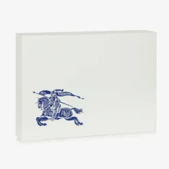 Burberry White Cotton Baby Blanket (100cm) Online