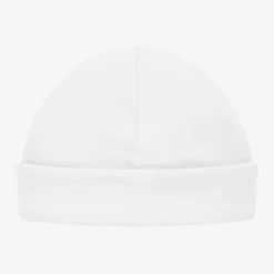 Laranjinha White Cotton Baby Hat Sale