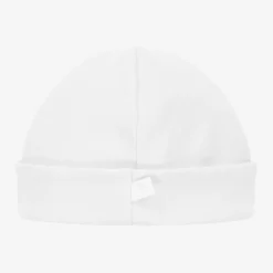 Laranjinha White Cotton Baby Hat Sale