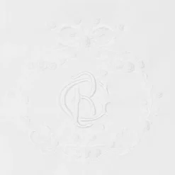 Beatrice amp; George White Cotton Babygrow & Embroidered Bib Set Discount