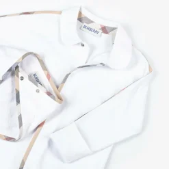 Burberry White Cotton Babygrow Gift Set Best