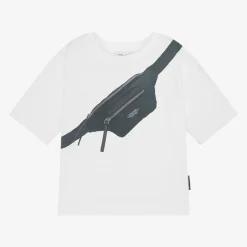 MARC JACOBS White Cotton Biker Belt Bag T-Shirt Hot