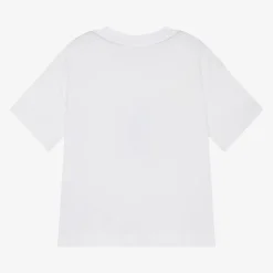 Lacoste White Cotton Circle Logo T-Shirt Best