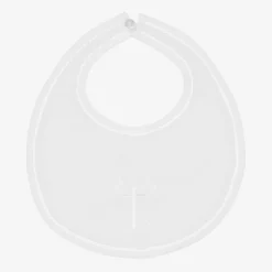 Sarah Louise White Cotton Embroidered Bib Online