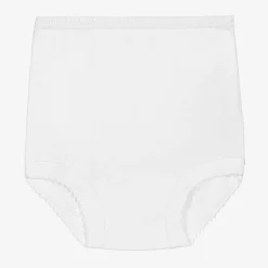 Babidu White Cotton Frilly Pants Hot