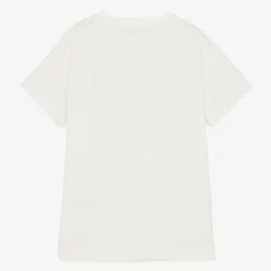 Versace White Cotton Graphic Logo T-Shirt