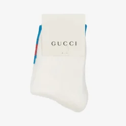Gucci White Cotton Interlocking G Socks Discount