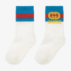 Gucci White Cotton Interlocking G Socks Discount