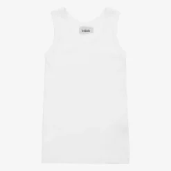Babidu White Cotton Jersey Vest Sale