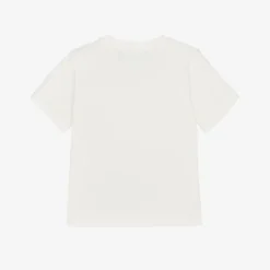 Versace White Cotton Leopard Print Baby T-Shirt Sale