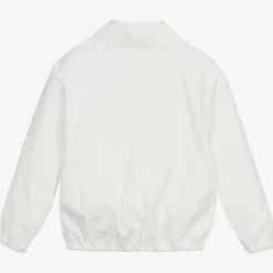 Gucci White Cotton Logo Baby Jacket Online