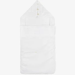 Tartine et Chocolat White Cotton Logo Nest (77cm) New