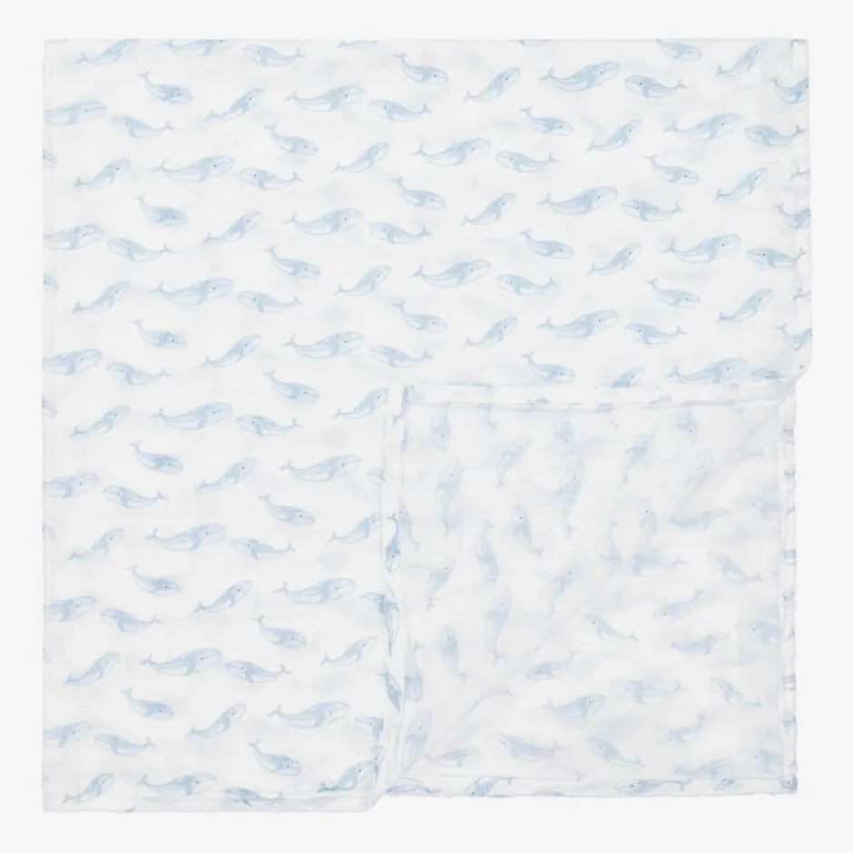 aden + anais White Cotton Muslin Swaddles (4 Pack)