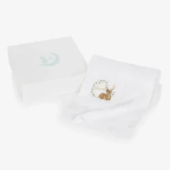 Paint My Dreams White Cotton Personalised Reindeer Blanket (88cm) Sale