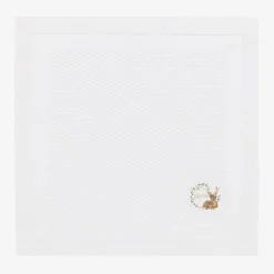 Paint My Dreams White Cotton Personalised Reindeer Blanket (88cm) Sale