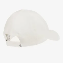 Moncler Enfant White Cotton Tricolour Cap Sale