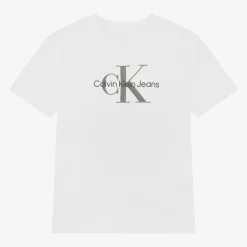 Calvin Klein White Cotton T-Shirt Sale