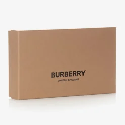 Burberry White Cotton Vintage Check Bib Gift Set