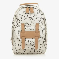 Elodie White Dalmatian Print Backpack (29cm) New