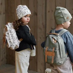 Elodie White Dalmatian Print Backpack (29cm) New