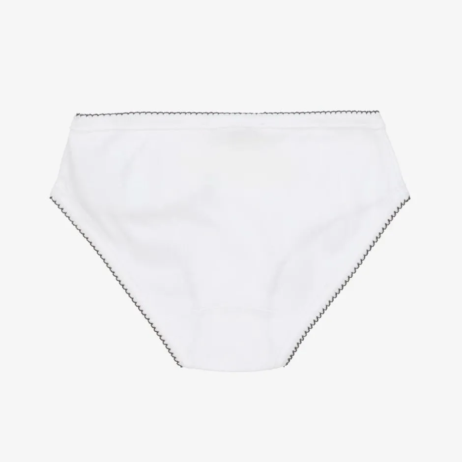 Bonpoint White Days Of The Week Cotton Knickers Gift Set Best