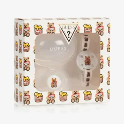 Guess White Dummy & Clip Set