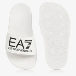 EA7 Emporio Armani White EA7 Logo Sliders Best