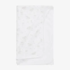 Babidu White Farm Print Baby Blanket (77cm) Best