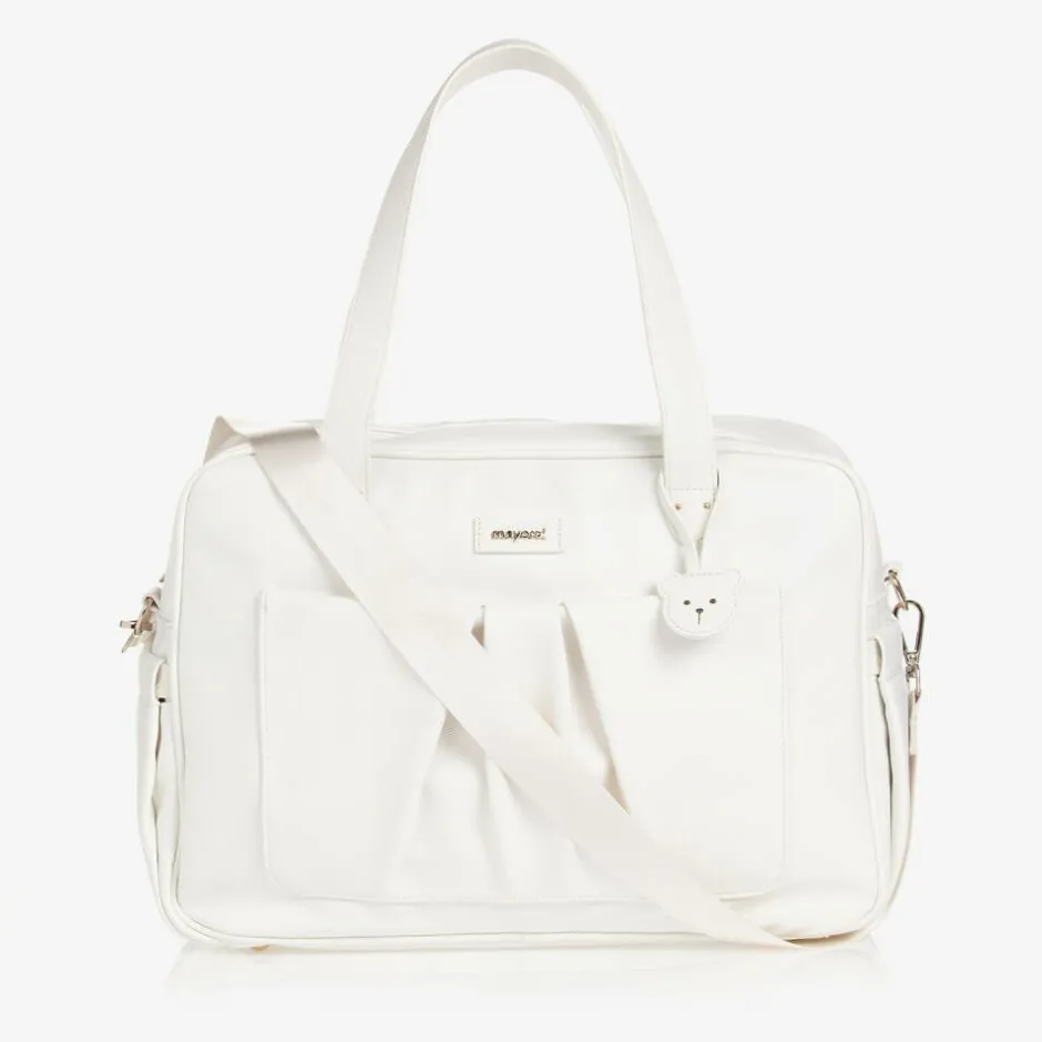 Mayoral White Faux Leather Changing Bag (40cm) Best