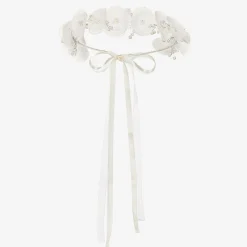 Sienna Likes To Party White Floral Hair Garland Clearance
