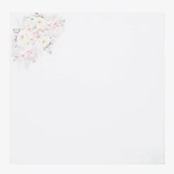 Sofija White Floral Muslin Cloths (2 Pack) Sale