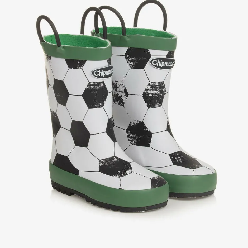 Chipmunks White Football Rain Boots Online