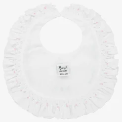 Sarah Louise White Hand-Smocked Baby Bib Online