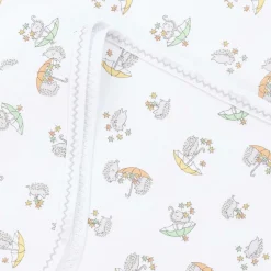 Kissy Kissy White Hedgehogs Fall Showers Blanket (73cm) Discount