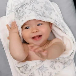 Tartine et Chocolat White Hooded Towel (70cm) New