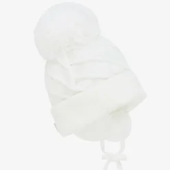 Sätila of Sweden White Jim Giant Pom-Pom Hat Clearance