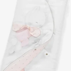 Sofija White Kitten Print Cotton Padded Nest (61cm) Best