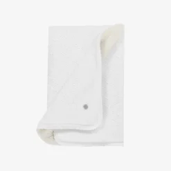 Artesanía Granlei White Knit & Faux Fur Blanket (82cm) Best