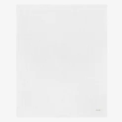 The Little Tailor White Knitted Baby Blanket (108cm) Sale